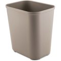 Rubbermaid Commercial 7 gal Rectangular 28 QT Fire-Resistant Wastebasket, Beige, Thermoset Polyester; Fiberglass RCP254300BG